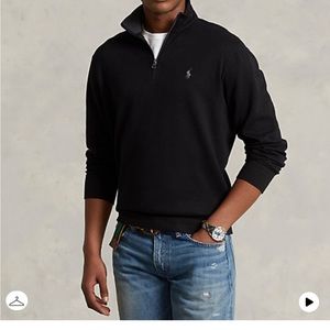 Polo by Ralph Lauren Luxury Jersey Quarter Zip Pullover
